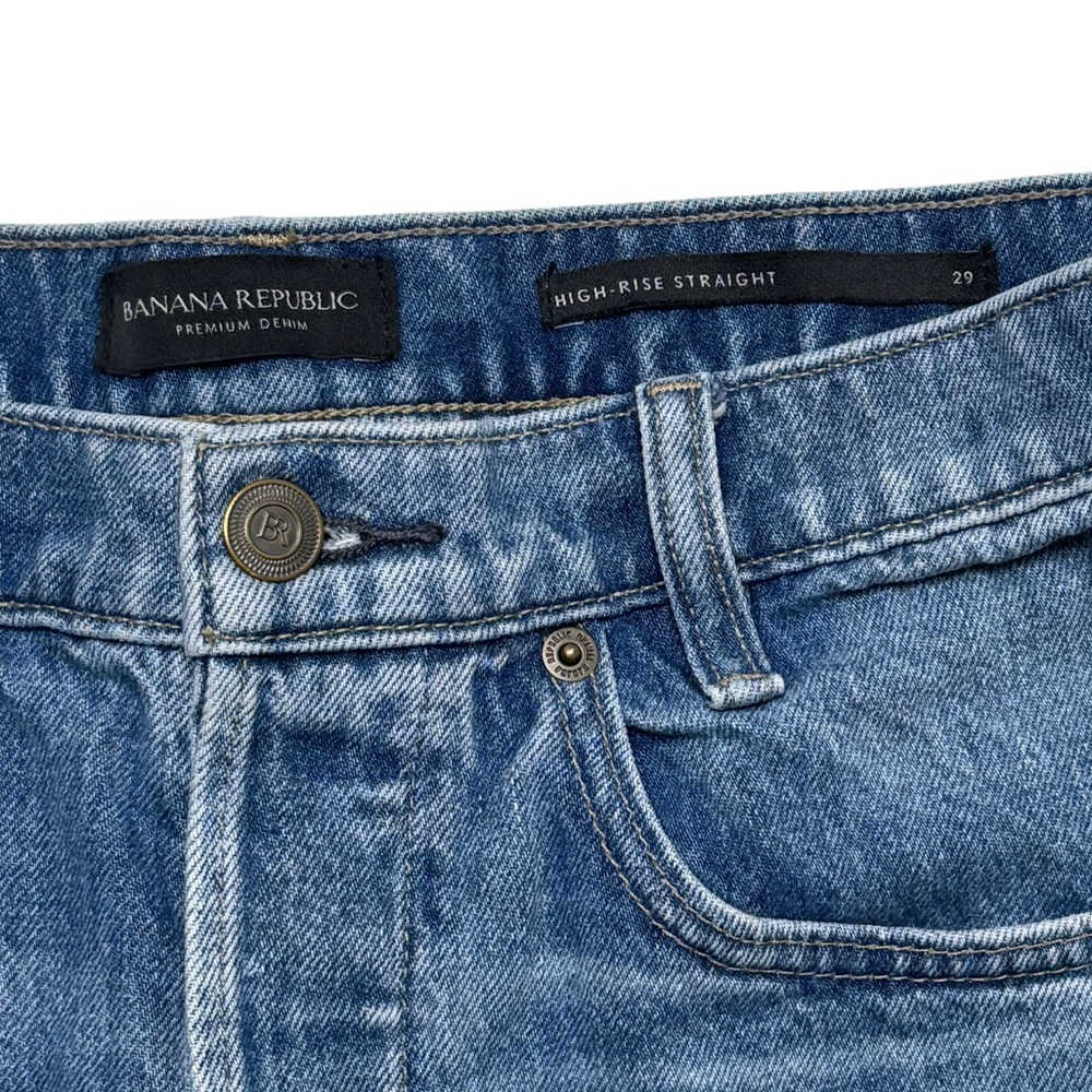Banana Republic Blue Straight Leg Jeans - Picture 6 of 8